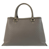 Gucci Tote Bag 510291 leather Grey GoldMetal Tote Bag Shoulder Bag 2way Micro Guccisima Women