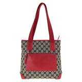Gucci Tote Bag 019 0402 GG canvas, leather Red Silver Metal Tote Bag Shoulder Bag Women