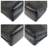 Gucci Shoulder Bag 143745 GG canvas, leather Black SilverMetal Women