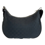 Gucci Shoulder Bag 122790 GG canvas Black SilverMetal Crossbody Shoulder Bag Women