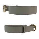 Gucci belt 546386 leather gray belt Interlocking mens 32