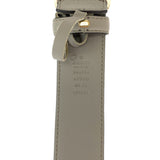Gucci belt 546386 leather gray belt Interlocking mens 32