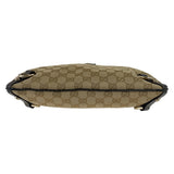Gucci Shoulder Bag 131326 GG canvas, leather Beige Brown Gold Metal Crossbody Shoulder Bag Pochette Abbey GG pattern Women