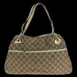 Gucci Tote Bag 121023 GG canvas, leather Brown Tote Bag Shoulder Bag Women