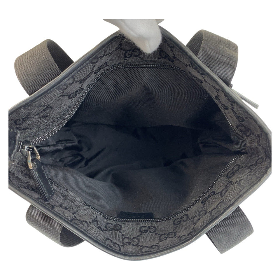 Gucci Tote Bag 28893 GG canvas, leather black Tote Bag Shoulder Bag mens(Unisex)