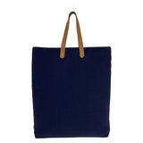 Hermes Tote Bag Cotton canvas, leather purple Handbag Amedaba GM Women