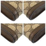 BALENCIAGA Clutch bag 680381 GG Supreme canvas, leather Beige Brown Gold Metal Clutch bag business bag document case Gucci collaboration The Hacker Project mens
