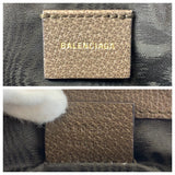 BALENCIAGA Clutch bag 680381 GG Supreme canvas, leather Beige Brown Gold Metal Clutch bag business bag document case Gucci collaboration The Hacker Project mens