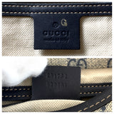 Gucci Shoulder Bag 201732 GG Supreme Canvas Gray Navy SilverMetal Shoulder Bag Messenger bag mens