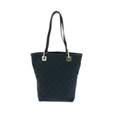 Gucci Tote Bag 002 1099 GG canvas Black GoldMetal Tote Bag handbag Women