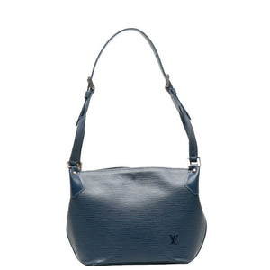 Louis Vuitton Epi Shoulder Bag Leather Blue