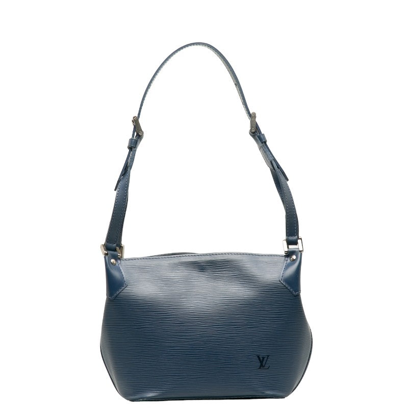 Louis Vuitton Epi Shoulder Bag Leather Blue