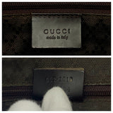 Gucci Tote Bag 002 1010 Nylon Brown Black SilverMetal Tote Bag handbag Bamboo Women