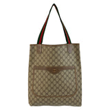 Gucci Tote Bag 39 02 003 GG Supreme Canvas Beige brown Sherry Line Old Gucci
