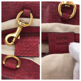 Gucci Tote Bag 336756 leather Red Gold Metal Tote Bag Shoulder Bag Interlocking Women