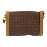 Gucci Shoulder Bag 001 414 1161 PVC, Leather Brown Gold Metal Shoulder Bag pochette Micro GG Old Gucci Women