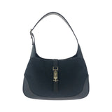 Gucci Shoulder Bag GG canvas Black GoldMetal Hobo Shoulder Bag Jackie Women