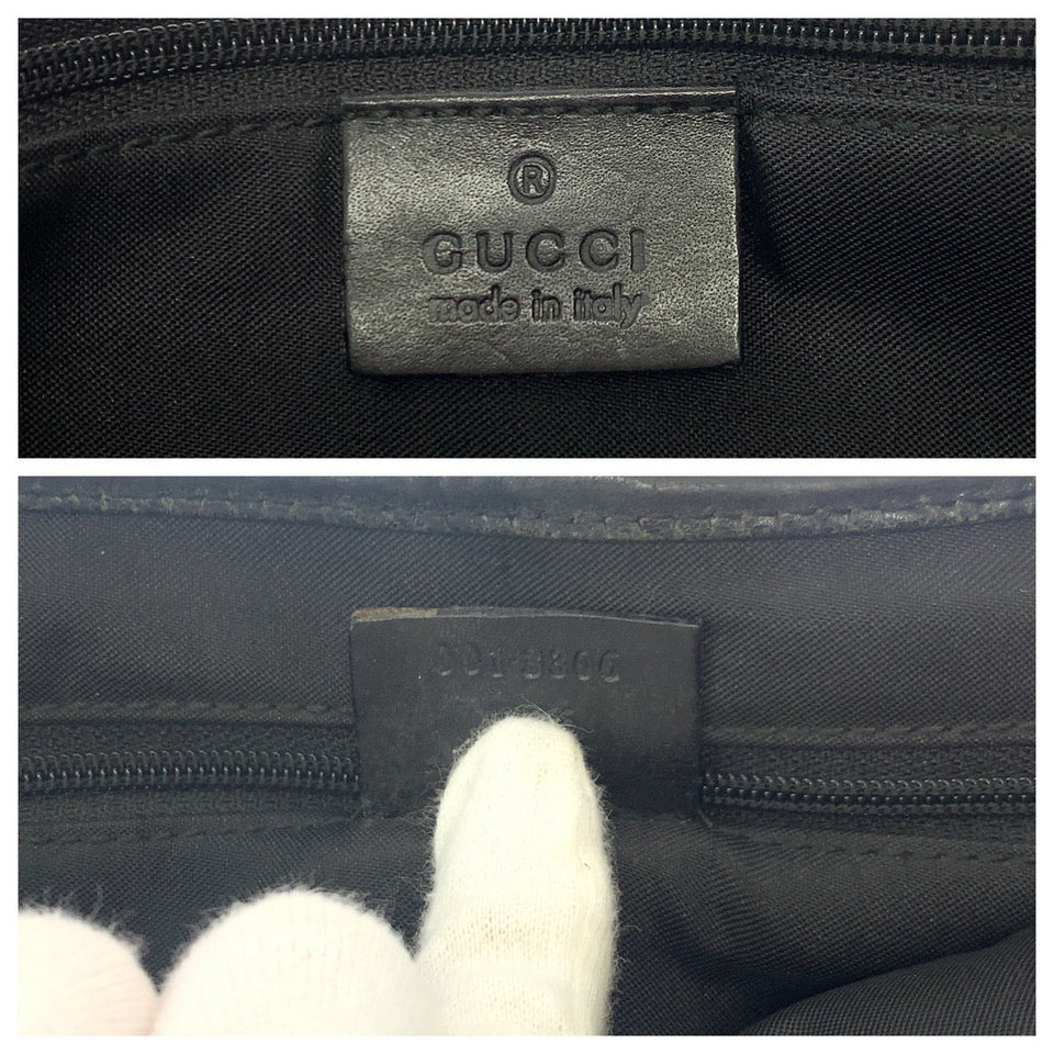 Gucci Shoulder Bag GG canvas Black GoldMetal Hobo Shoulder Bag Jackie Women