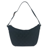 Gucci Shoulder Bag 32160 GG canvas, leather Black Silver Metal Women