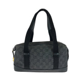 Gucci Shoulder Bag 92734 GG canvas Black GoldMetal Shoulder Bag Boston Duffel bag Handbag Women