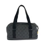 Gucci Shoulder Bag 92734 GG canvas Black GoldMetal Shoulder Bag Boston Duffel bag Handbag Women
