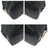 Gucci Shoulder Bag 92734 GG canvas Black GoldMetal Shoulder Bag Boston Duffel bag Handbag Women