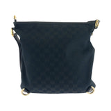 Gucci Shoulder Bag 131326 GG canvas Black GoldMetal Shoulder Bag Crossbody Abbey Women