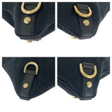 Gucci Shoulder Bag 131326 GG canvas Black GoldMetal Shoulder Bag Crossbody Abbey Women