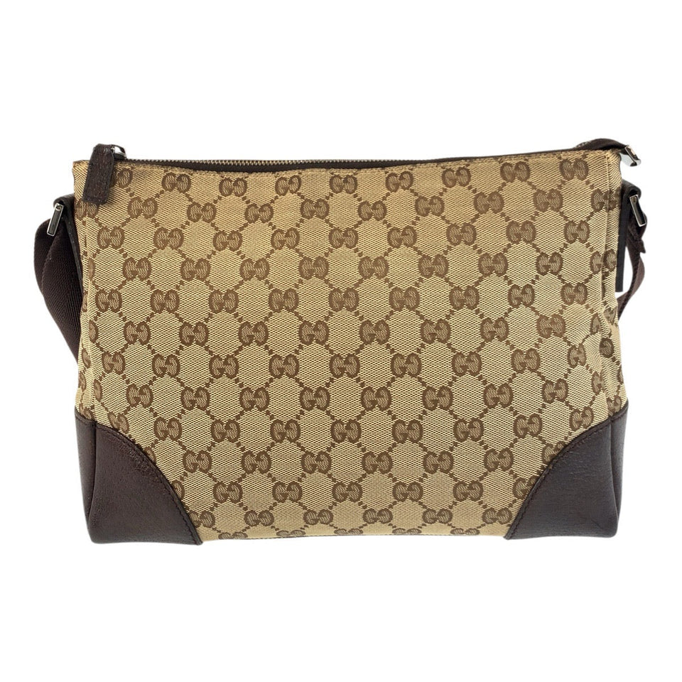 Gucci Shoulder Bag 114273 GG canvas, leather Beige brown Shoulder Bag Messenger bag Women