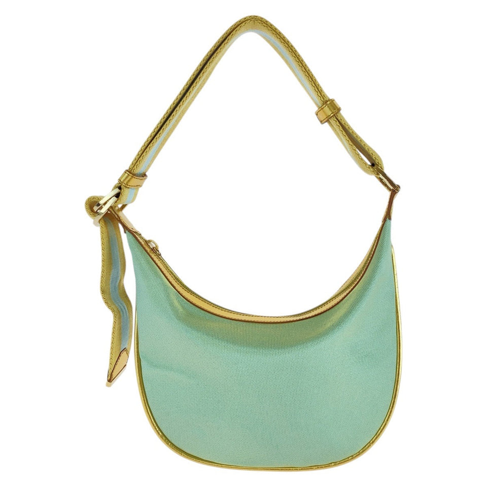 Gucci Shoulder Bag 001 4186 canvas Green gold Hobo Shoulder Bag Sherry line Women