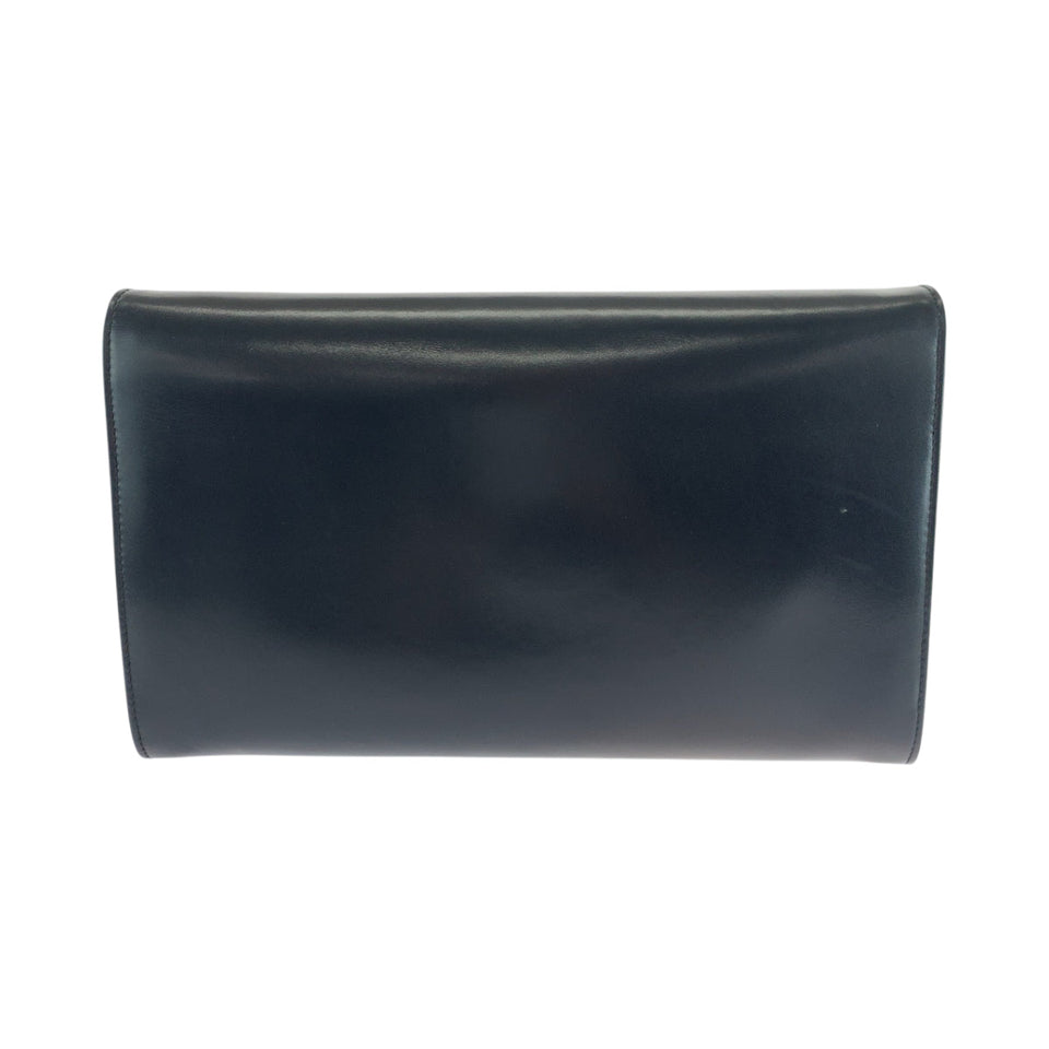 Gucci Shoulder Bag 26 004 0297 leather Black GoldMetal Shoulder Bag Clutch bag 2way Old Gucci Women