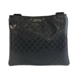 Gucci Shoulder Bag 201446 PVC Black SilverMetal Shoulder Bag Messenger bag GG implementation Women