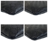 Gucci Shoulder Bag 201446 PVC Black SilverMetal Shoulder Bag Messenger bag GG implementation Women