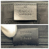 Gucci Shoulder Bag 201446 PVC Black SilverMetal Shoulder Bag Messenger bag GG implementation Women