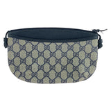 Gucci Shoulder Bag 904 02 020 GG Supreme canvas, leather Gray navy Shoulder Bag pochette Old Gucci Women