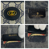 Gucci Shoulder Bag 904 02 020 GG Supreme canvas, leather Gray navy Shoulder Bag pochette Old Gucci Women
