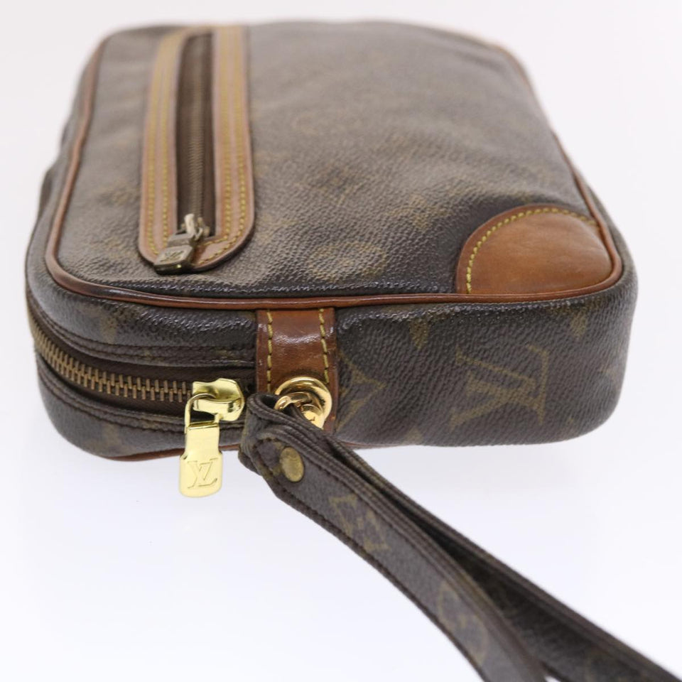 Louis Vuitton Monogram Marly Dragonne GM Clutch Bag LV Auth