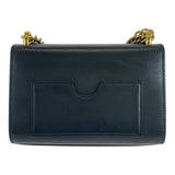Gucci Shoulder Bag 409487 leather Black GoldMetal ChainShoulder Bag Padlock Women