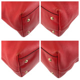 Gucci Tote Bag 282303 leather Red Gold Metal Tote Bag handbag Soho Women