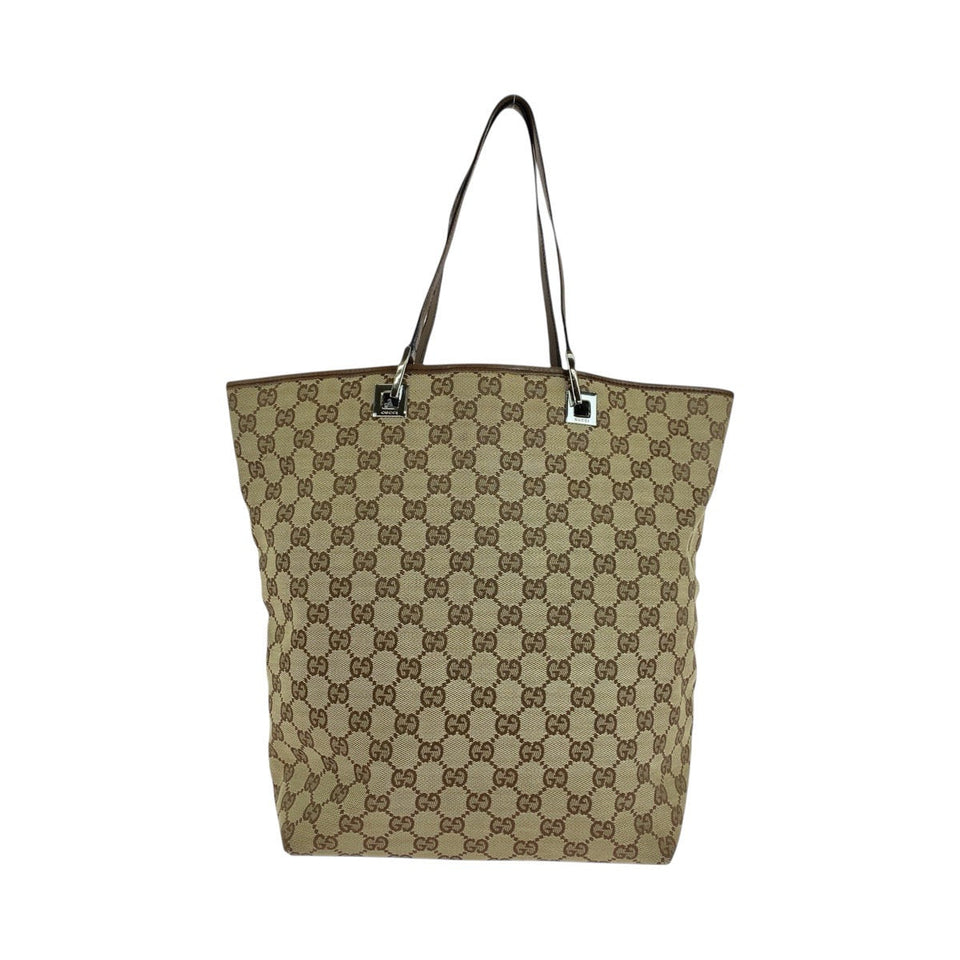 Gucci Tote Bag 31243 GG canvas, leather Beige brown Tote Bag Shoulder Bag Women