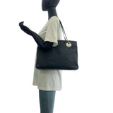 Gucci Tote Bag 120837 GG canvas, leather Black SilverMetal Tote Bag Shoulder Bag Women