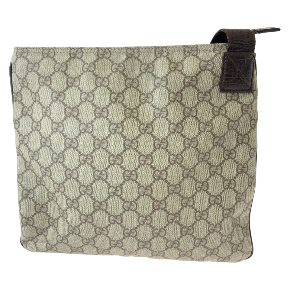 Gucci Shoulder Bag 141626 GG Supreme Canvas Beige Brown SilverMetal Shoulder Bag Messenger bag Women(Unisex)