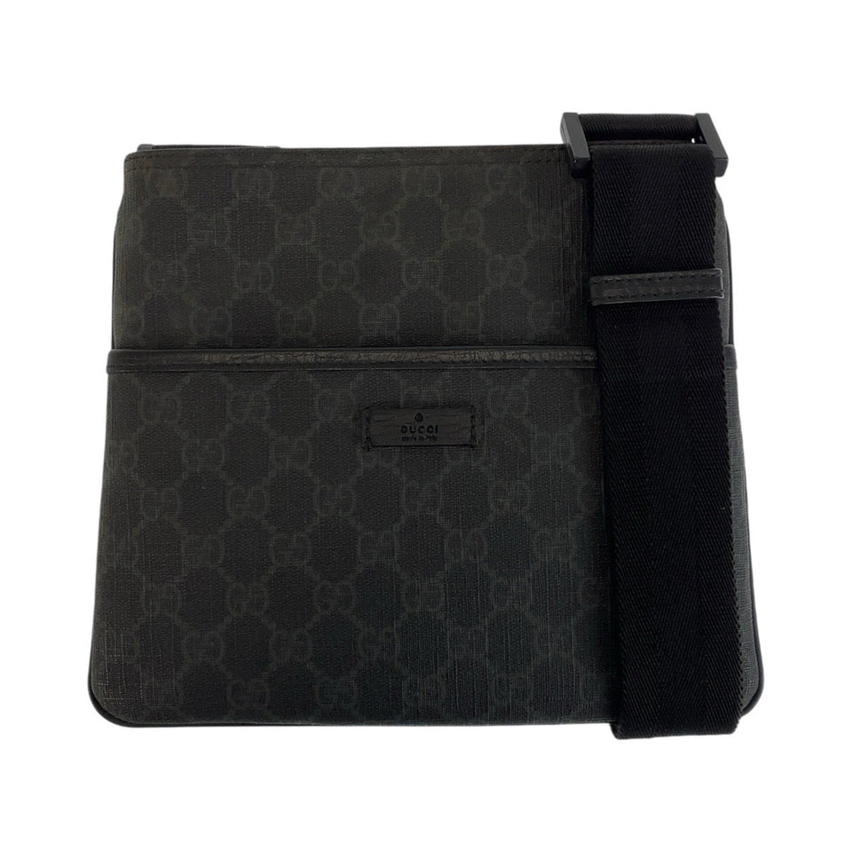 Gucci Shoulder Bag 162905 GG Supreme Canvas Black black Shoulder Bag Pochette Unisex Women(Unisex)