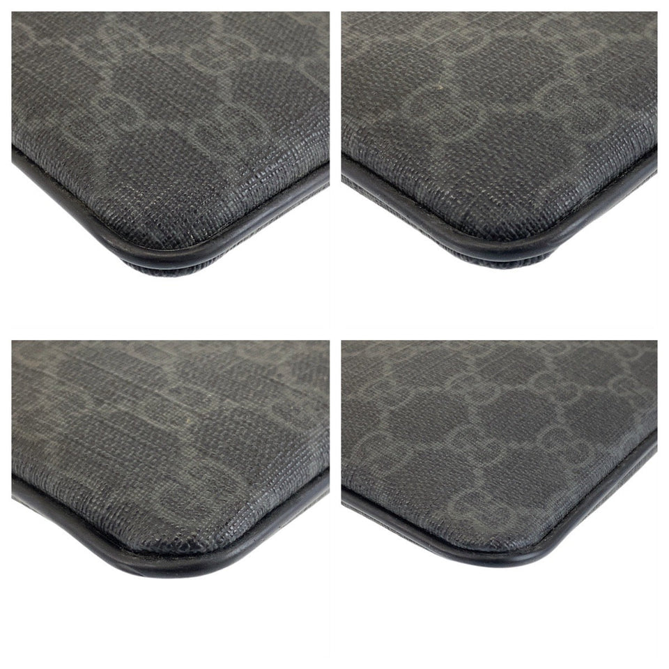 Gucci Shoulder Bag 162905 GG Supreme Canvas Black black Shoulder Bag Pochette Unisex Women(Unisex)