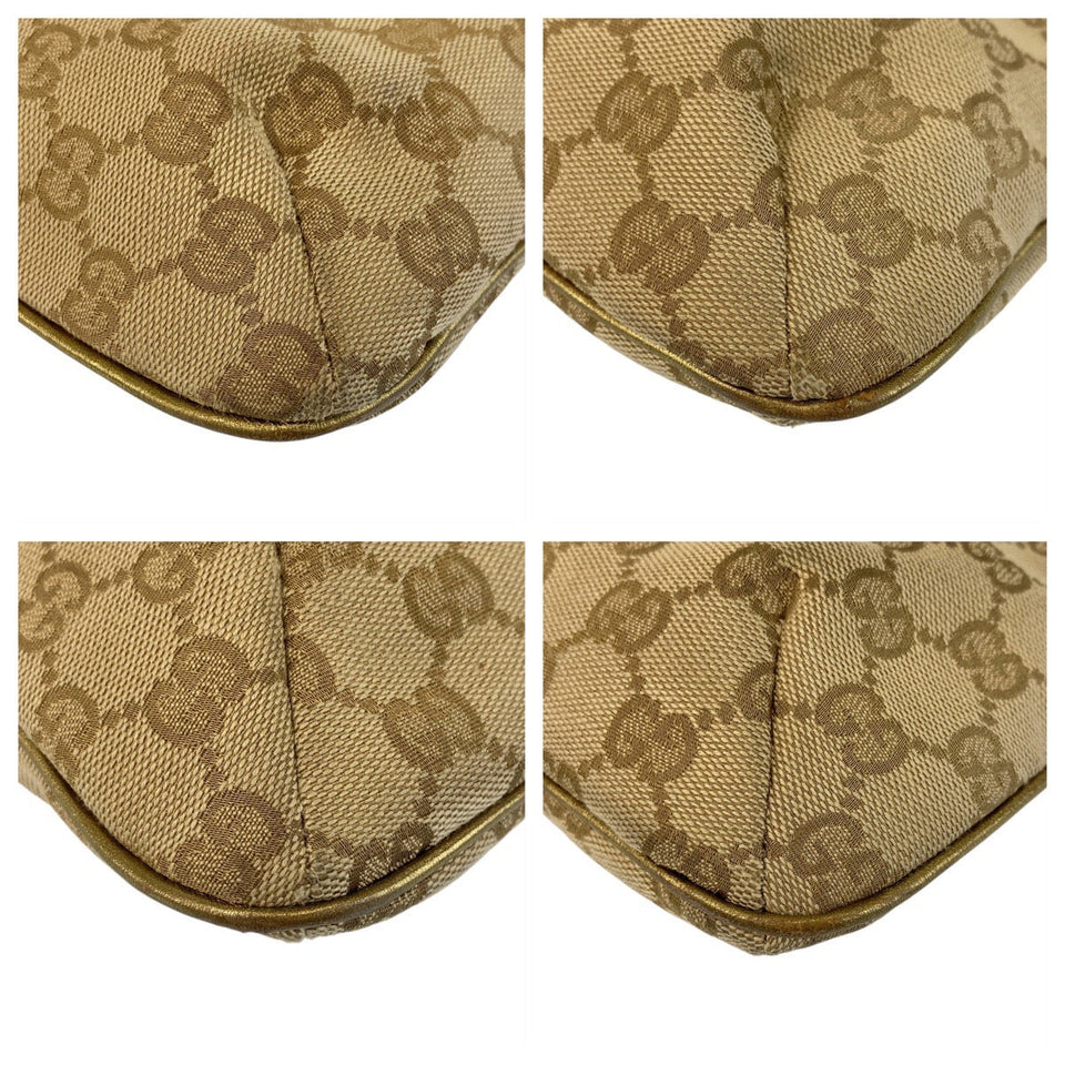 Gucci Shoulder Bag 410766 GG canvas Beige Pink Gold Metal Shoulder Bag Messenger bag Sherry line Women