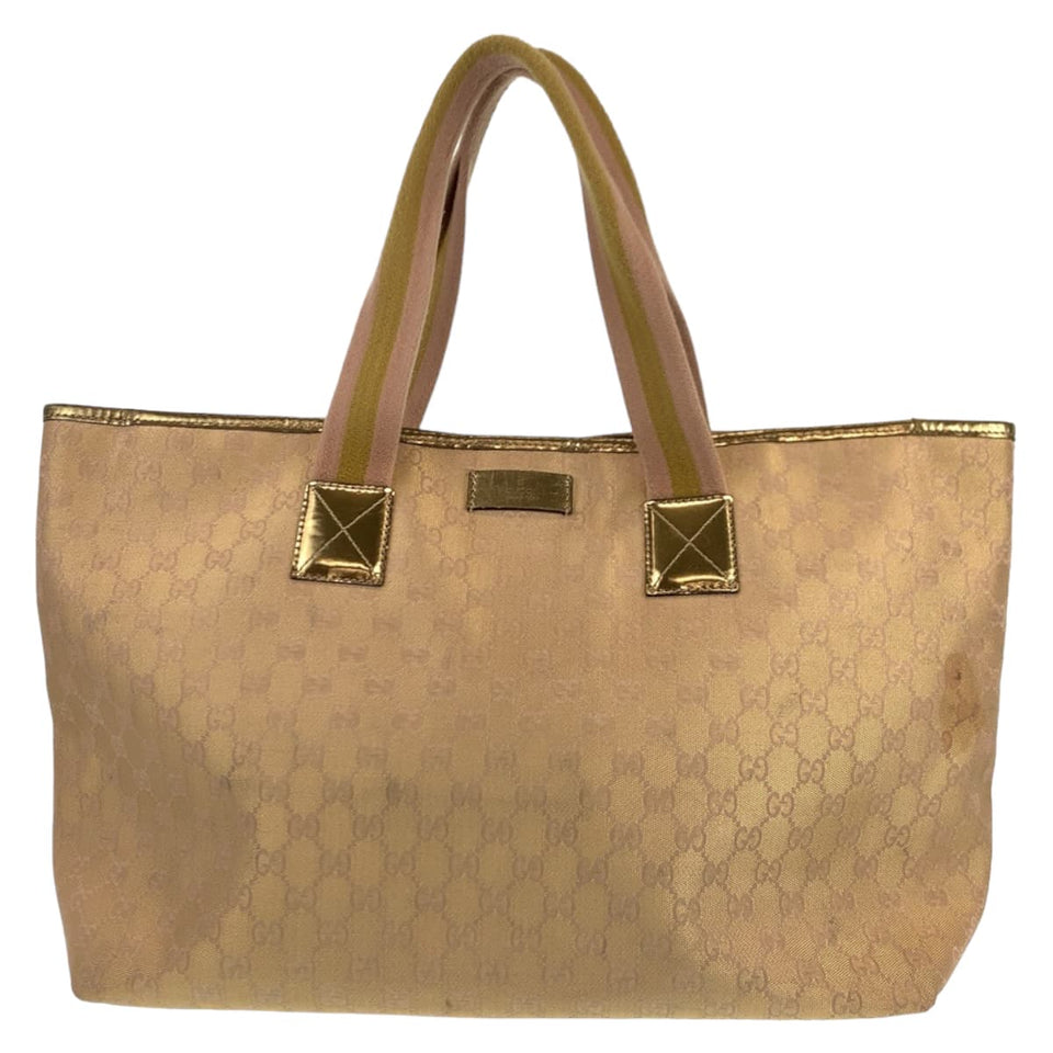Gucci Tote Bag 267474 001013 GG canvas Beige gold Tote Bag Shoulder Bag Women