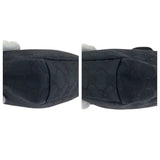 Gucci Shoulder Bag 019 0433 GG canvas Black SilverMetal Shoulder Bag pochette Women