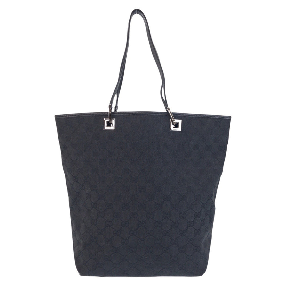 Gucci Tote Bag 31243 GG canvas, leather Black black Tote Bag Shoulder Bag Women