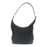 Gucci Shoulder Bag GG canvas Black GoldMetal Shoulder Bag Hobo Women