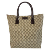 Gucci Tote Bag 131220 GG Supreme canvas, leather Brown Tote Bag Women